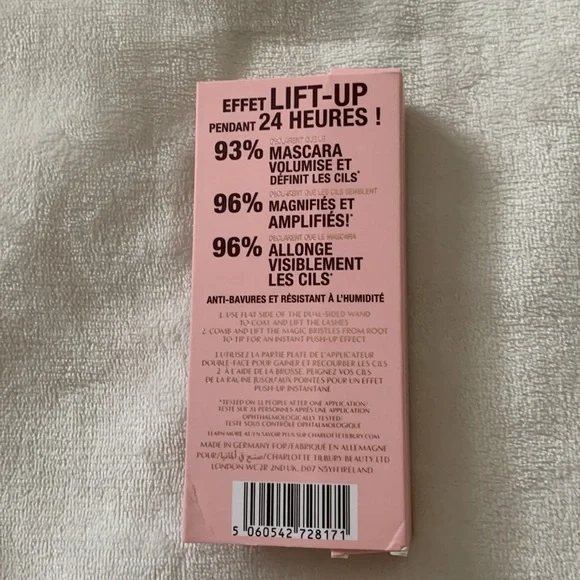 Charlotte Tilbury Pillow Talk Push up Lashes Mascara Super Black 10ml/0.33oz - Picture 4 of 6